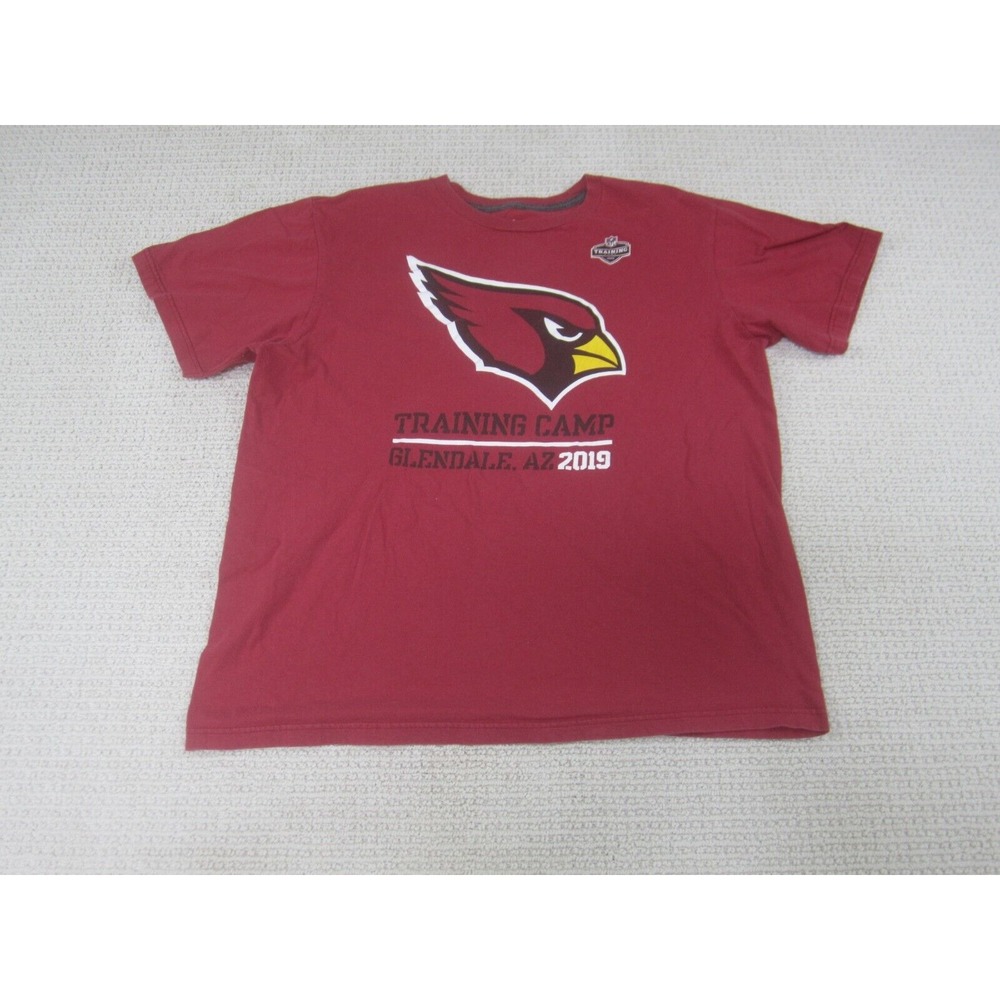 Arizona Cardinals Shirt Mens Large Red NFL Football Training Camp 2019 Short Slv